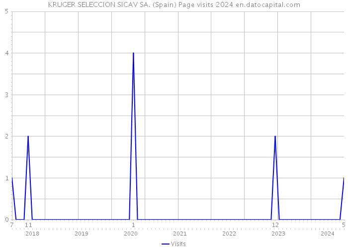 KRUGER SELECCION SICAV SA. (Spain) Page visits 2024 