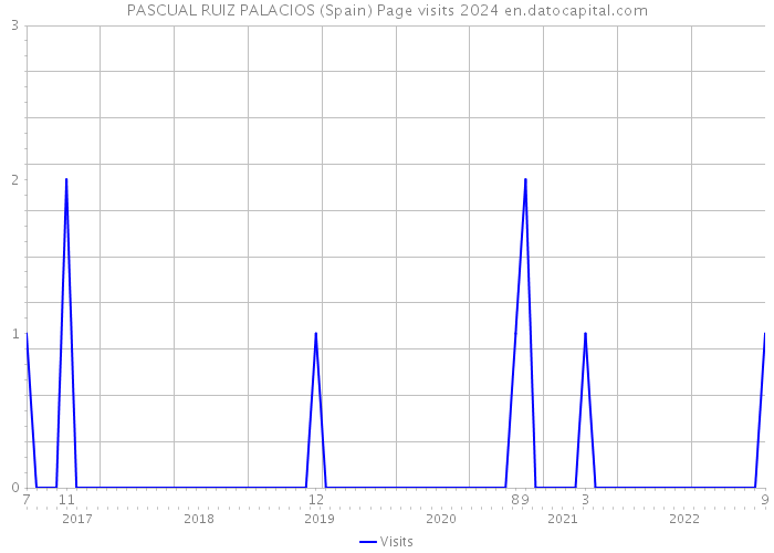PASCUAL RUIZ PALACIOS (Spain) Page visits 2024 