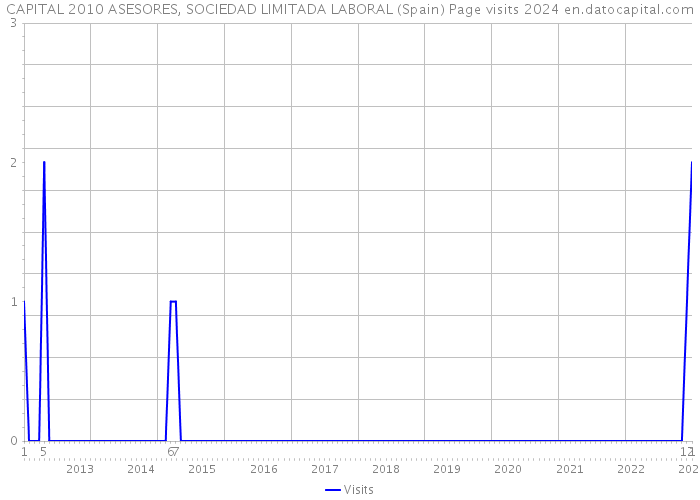 CAPITAL 2010 ASESORES, SOCIEDAD LIMITADA LABORAL (Spain) Page visits 2024 