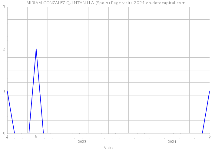 MIRIAM GONZALEZ QUINTANILLA (Spain) Page visits 2024 