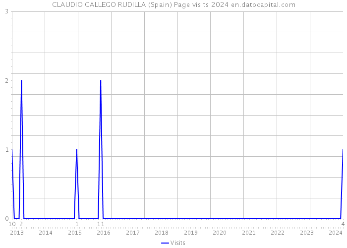 CLAUDIO GALLEGO RUDILLA (Spain) Page visits 2024 