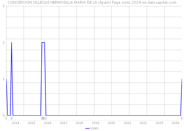 CONCEPCION VILLEGAS HERMOSILLA MARIA DE LA (Spain) Page visits 2024 
