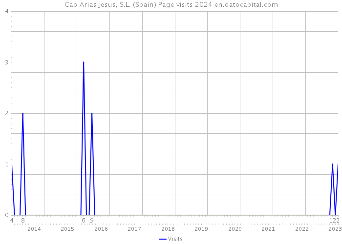 Cao Arias Jesus, S.L. (Spain) Page visits 2024 