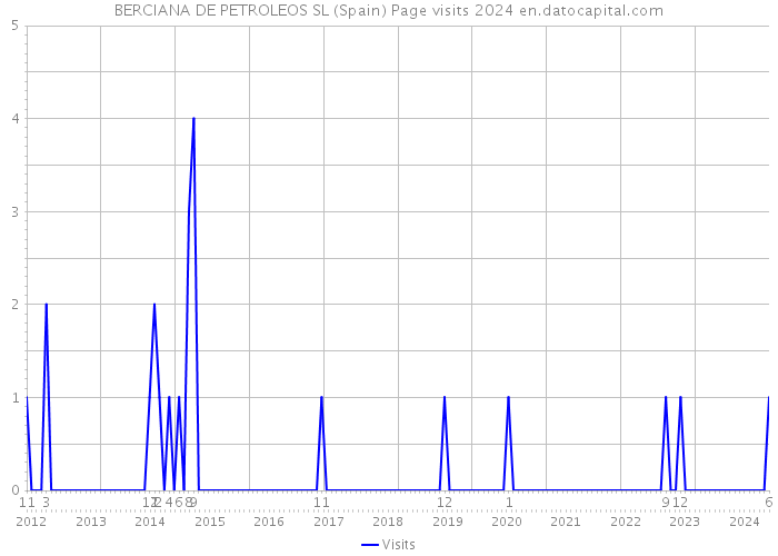 BERCIANA DE PETROLEOS SL (Spain) Page visits 2024 