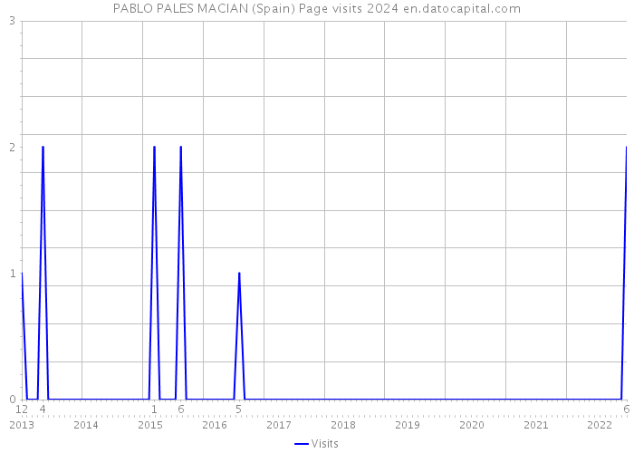 PABLO PALES MACIAN (Spain) Page visits 2024 