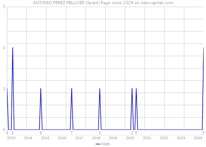 ANTONIO PEREZ PELLICER (Spain) Page visits 2024 