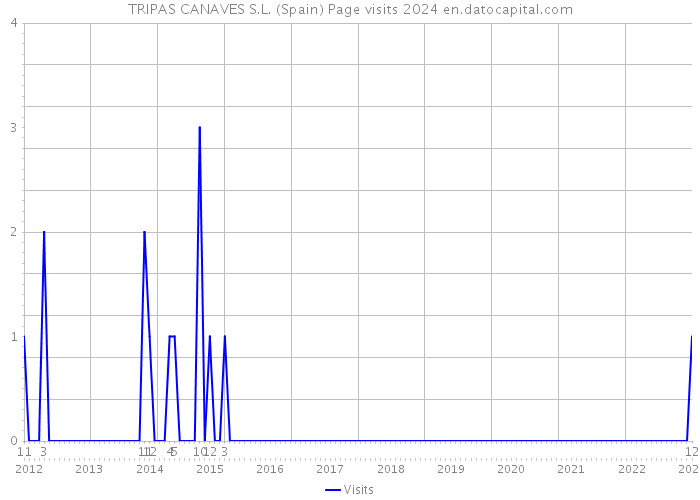 TRIPAS CANAVES S.L. (Spain) Page visits 2024 