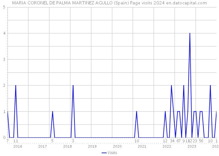 MARIA CORONEL DE PALMA MARTINEZ AGULLO (Spain) Page visits 2024 