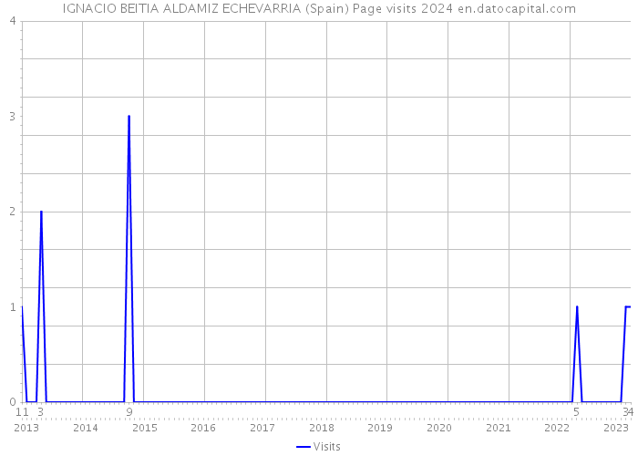 IGNACIO BEITIA ALDAMIZ ECHEVARRIA (Spain) Page visits 2024 