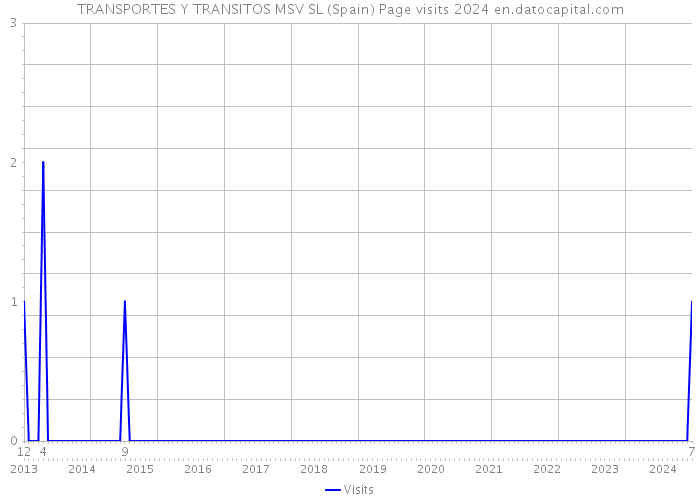 TRANSPORTES Y TRANSITOS MSV SL (Spain) Page visits 2024 