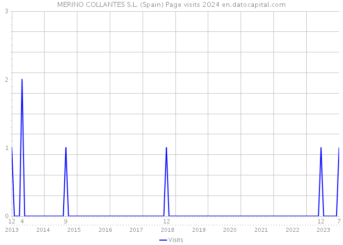 MERINO COLLANTES S.L. (Spain) Page visits 2024 