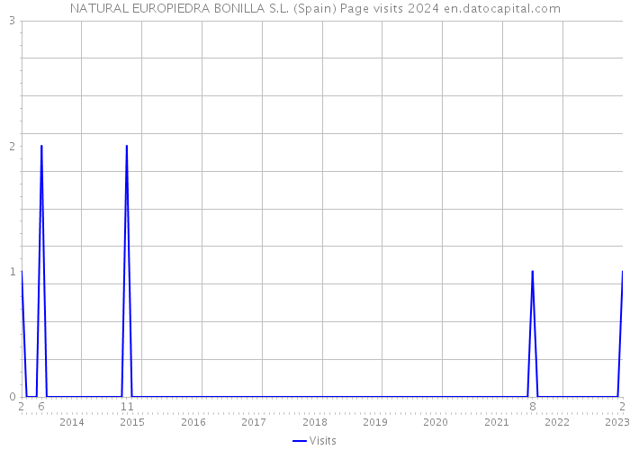 NATURAL EUROPIEDRA BONILLA S.L. (Spain) Page visits 2024 