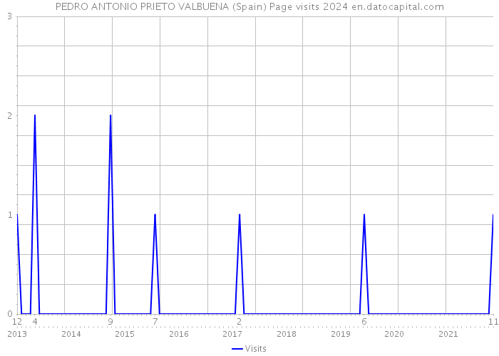 PEDRO ANTONIO PRIETO VALBUENA (Spain) Page visits 2024 