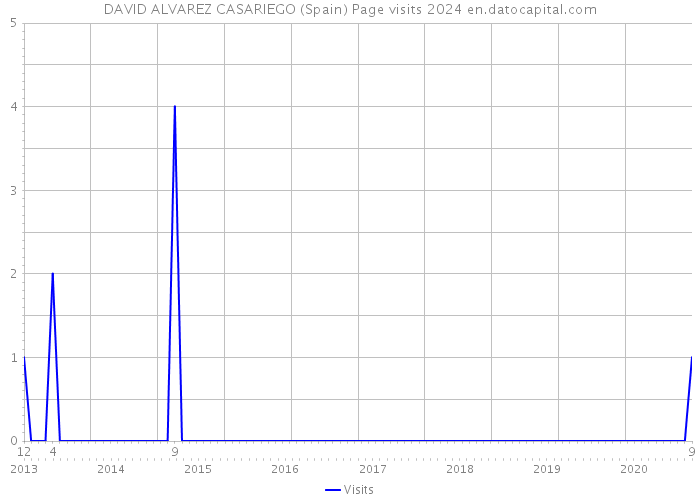 DAVID ALVAREZ CASARIEGO (Spain) Page visits 2024 