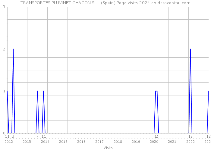 TRANSPORTES PLUVINET CHACON SLL. (Spain) Page visits 2024 