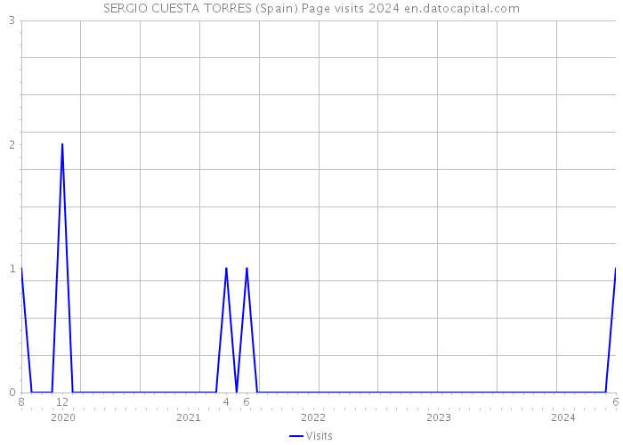 SERGIO CUESTA TORRES (Spain) Page visits 2024 