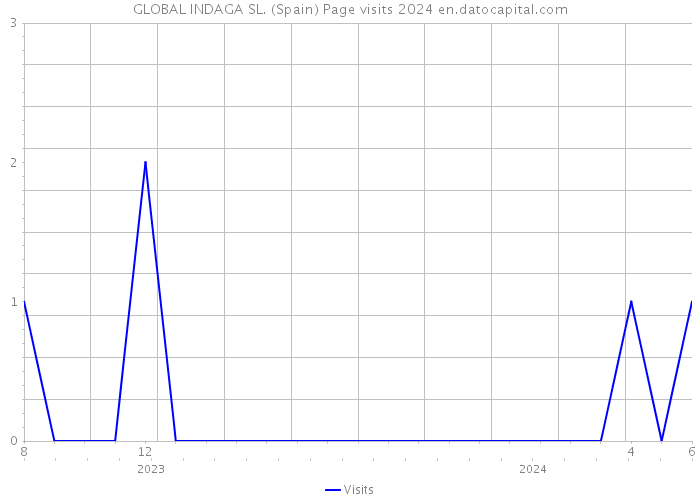 GLOBAL INDAGA SL. (Spain) Page visits 2024 