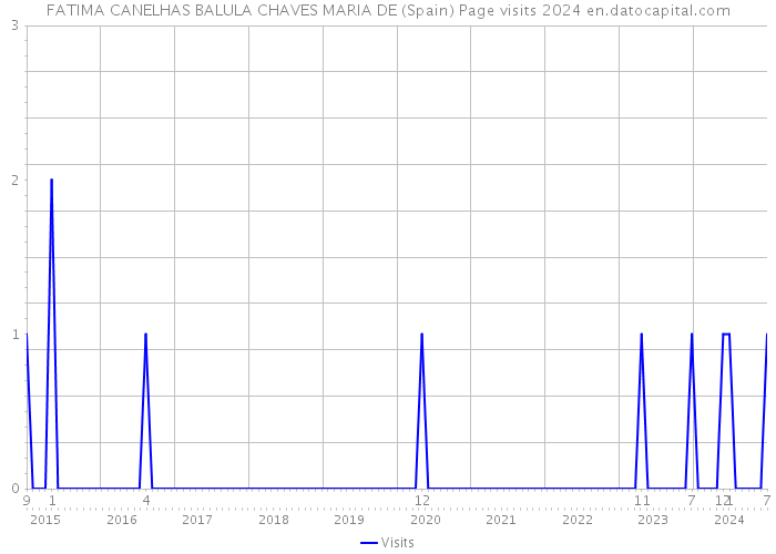 FATIMA CANELHAS BALULA CHAVES MARIA DE (Spain) Page visits 2024 