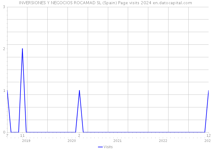 INVERSIONES Y NEGOCIOS ROCAMAD SL (Spain) Page visits 2024 