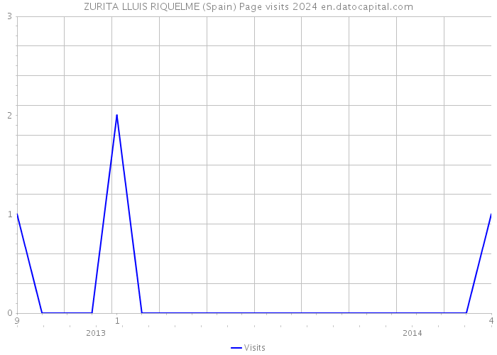 ZURITA LLUIS RIQUELME (Spain) Page visits 2024 