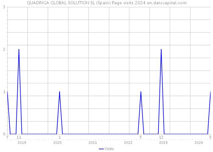 QUADRIGA GLOBAL SOLUTION SL (Spain) Page visits 2024 