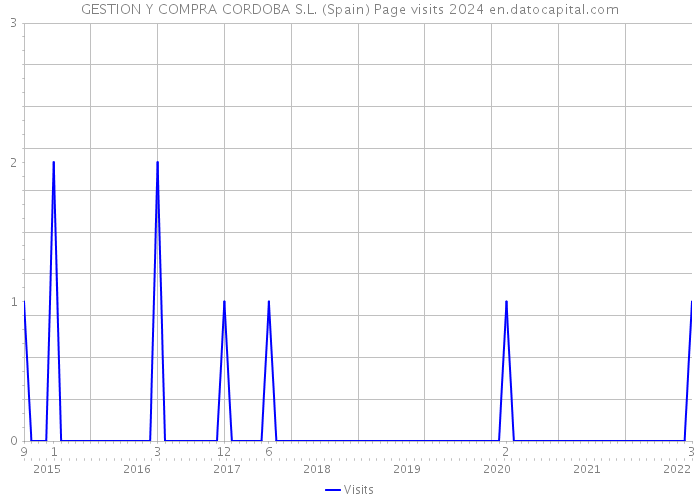 GESTION Y COMPRA CORDOBA S.L. (Spain) Page visits 2024 