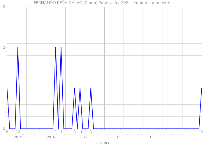 FERNANDO PEÑA CALVO (Spain) Page visits 2024 