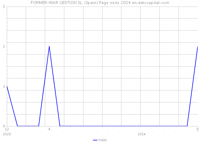 FORMER-MAR GESTION SL. (Spain) Page visits 2024 