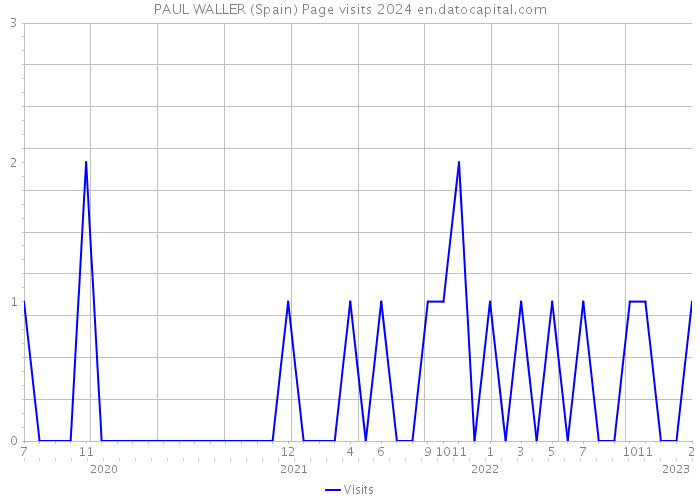 PAUL WALLER (Spain) Page visits 2024 
