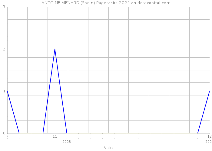 ANTOINE MENARD (Spain) Page visits 2024 