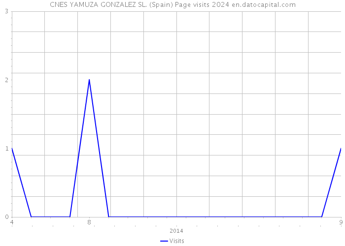 CNES YAMUZA GONZALEZ SL. (Spain) Page visits 2024 