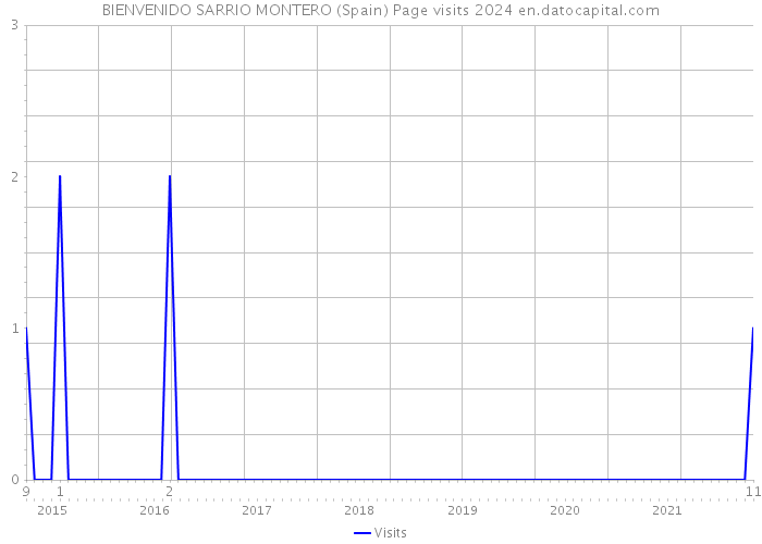 BIENVENIDO SARRIO MONTERO (Spain) Page visits 2024 