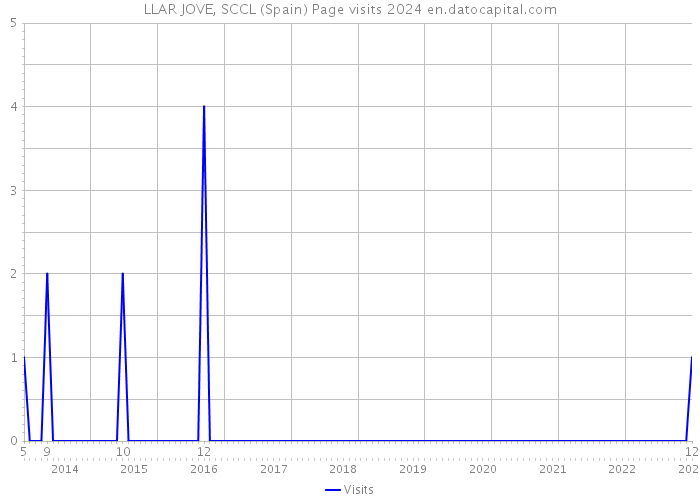 LLAR JOVE, SCCL (Spain) Page visits 2024 