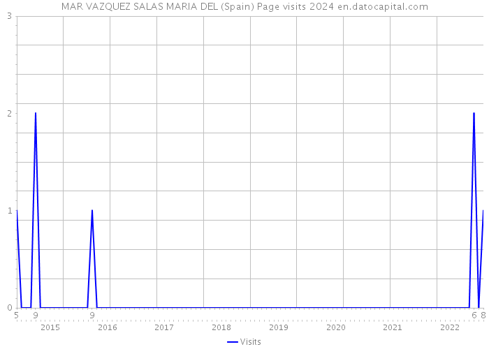 MAR VAZQUEZ SALAS MARIA DEL (Spain) Page visits 2024 