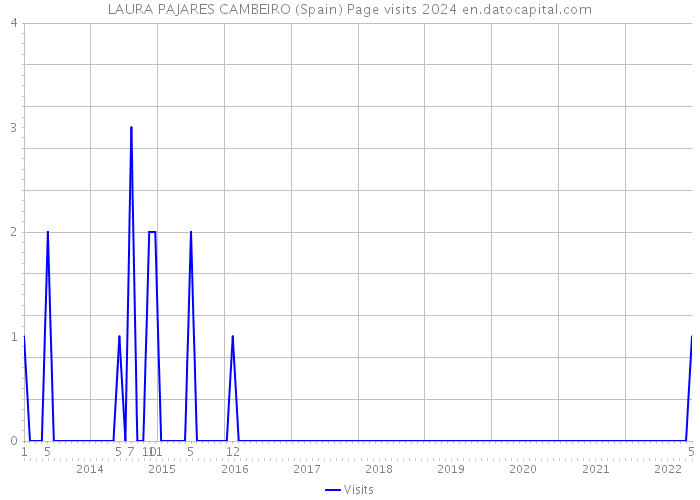 LAURA PAJARES CAMBEIRO (Spain) Page visits 2024 