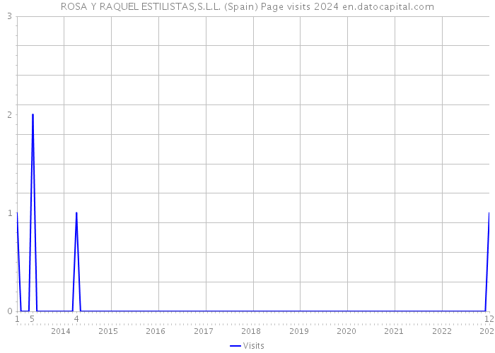 ROSA Y RAQUEL ESTILISTAS,S.L.L. (Spain) Page visits 2024 