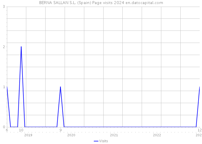BERNA SALLAN S.L. (Spain) Page visits 2024 