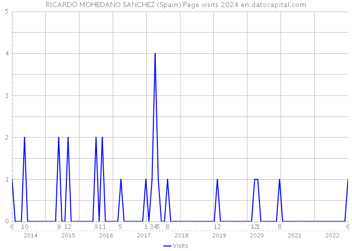 RICARDO MOHEDANO SANCHEZ (Spain) Page visits 2024 