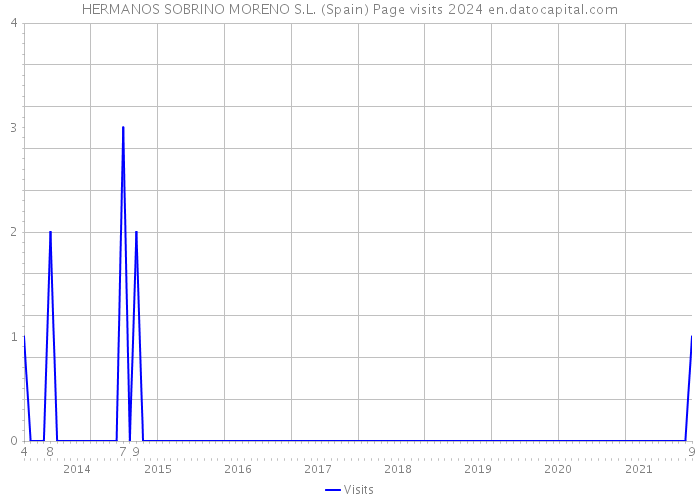 HERMANOS SOBRINO MORENO S.L. (Spain) Page visits 2024 