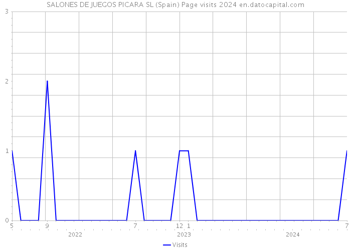 SALONES DE JUEGOS PICARA SL (Spain) Page visits 2024 