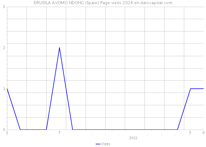 DRUSILA AVOMO NDONG (Spain) Page visits 2024 