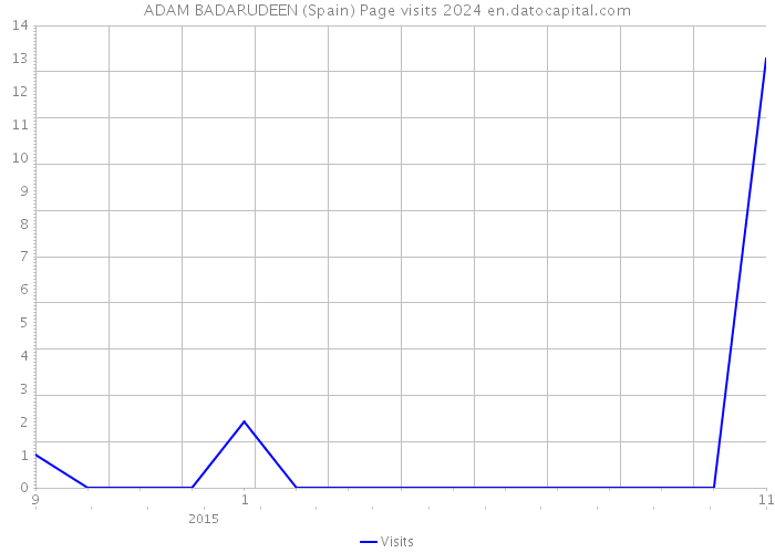 ADAM BADARUDEEN (Spain) Page visits 2024 