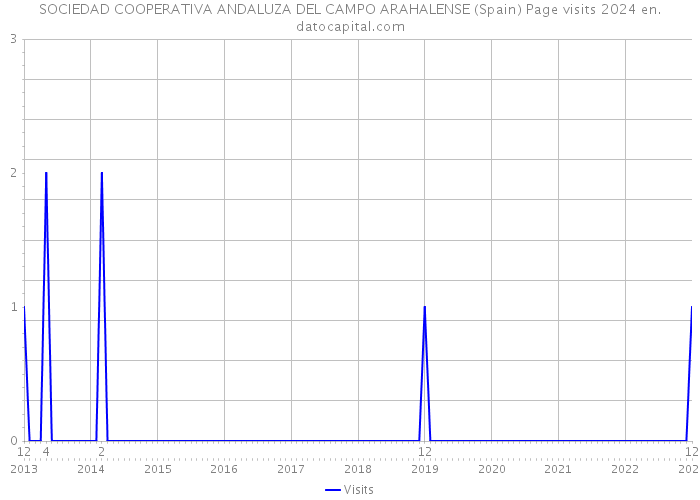 SOCIEDAD COOPERATIVA ANDALUZA DEL CAMPO ARAHALENSE (Spain) Page visits 2024 