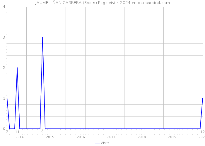 JAUME LIÑAN CARRERA (Spain) Page visits 2024 