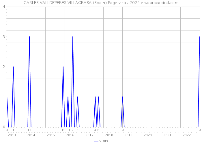 CARLES VALLDEPERES VILLAGRASA (Spain) Page visits 2024 