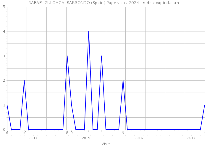 RAFAEL ZULOAGA IBARRONDO (Spain) Page visits 2024 