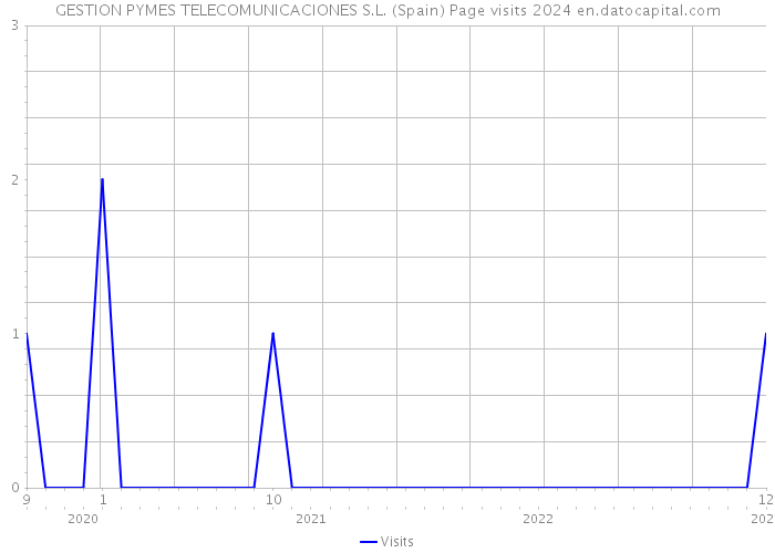 GESTION PYMES TELECOMUNICACIONES S.L. (Spain) Page visits 2024 