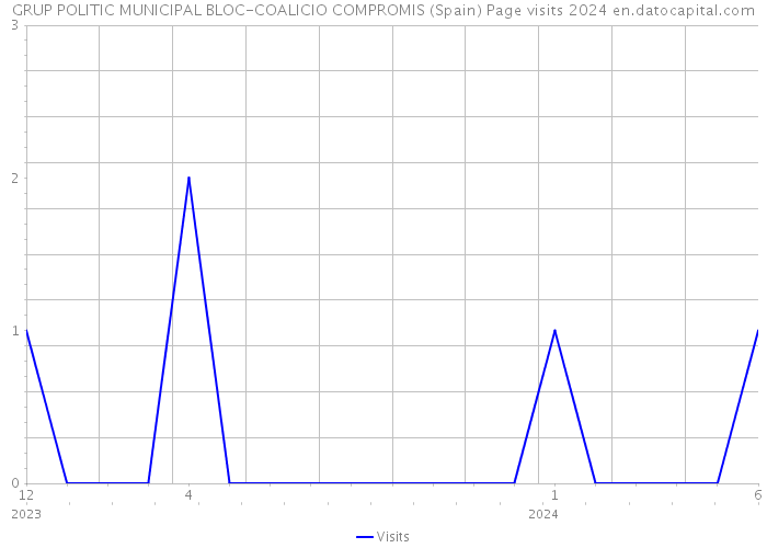 GRUP POLITIC MUNICIPAL BLOC-COALICIO COMPROMIS (Spain) Page visits 2024 