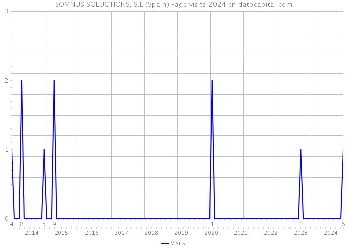 SOMNUS SOLUCTIONS, S.L (Spain) Page visits 2024 