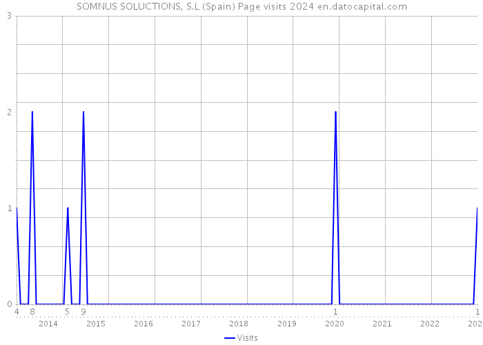 SOMNUS SOLUCTIONS, S.L (Spain) Page visits 2024 